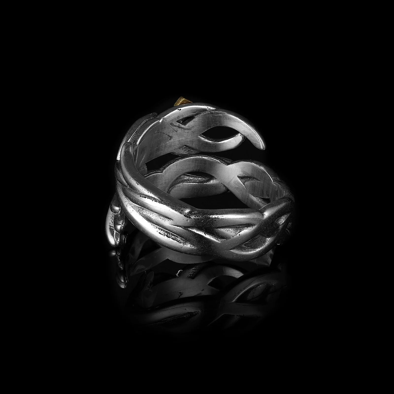 CROWNED CROSS. - 925 STERLING SILVER - Image 3