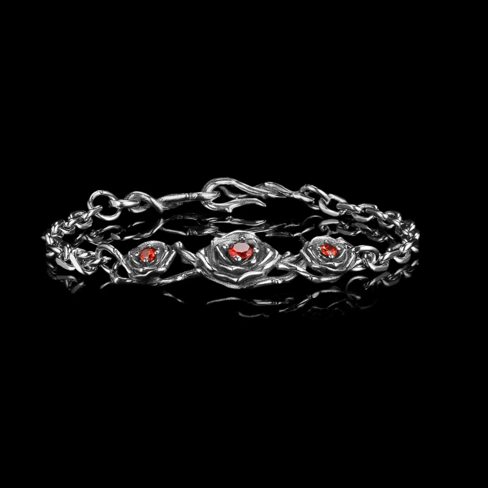 RED ROSES. - 925 STERLING SILVER - Image 3