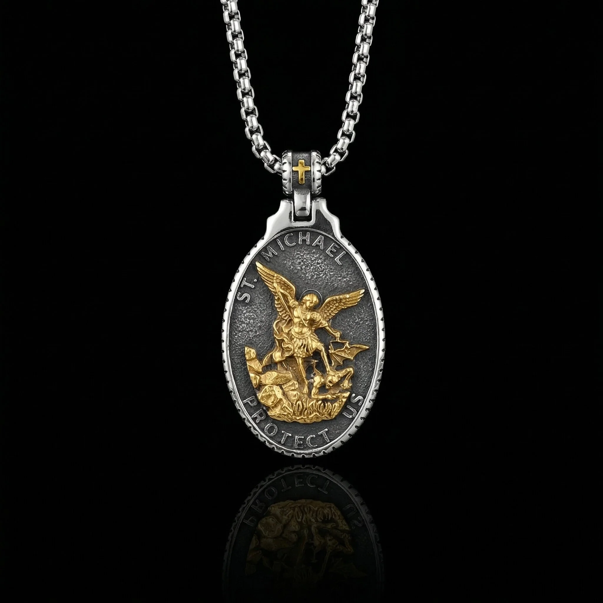 ST. MICHAELS BADGE.